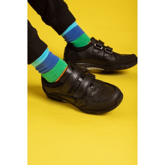 Hush Puppies Jezza Junior Leder Jungen Schwarz Mokassins - Image 6