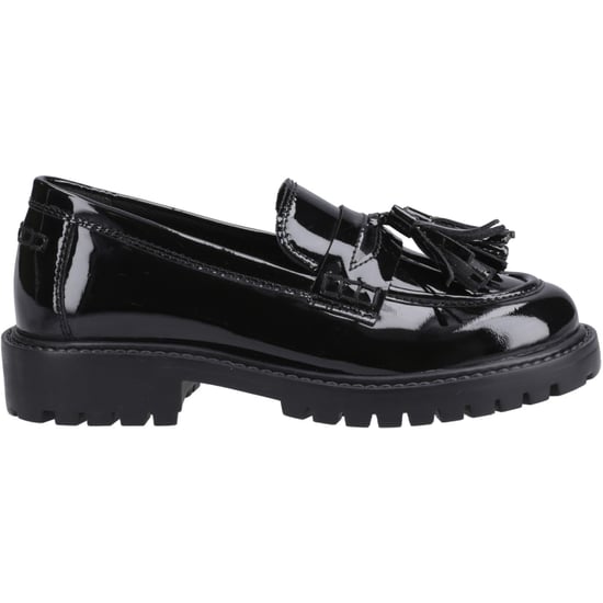 Hush Puppies Abigail Patent Senior Leder Mädchen Schwarz Slipper - Image 5