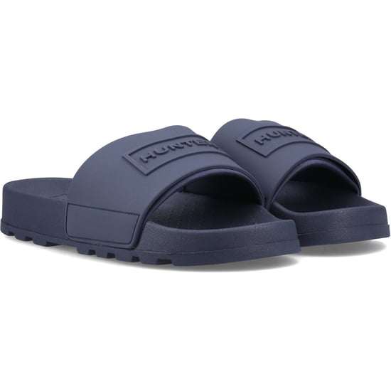 Hunter Core geprägte Slipper Polyester Hunter Marine Slides - Image 1