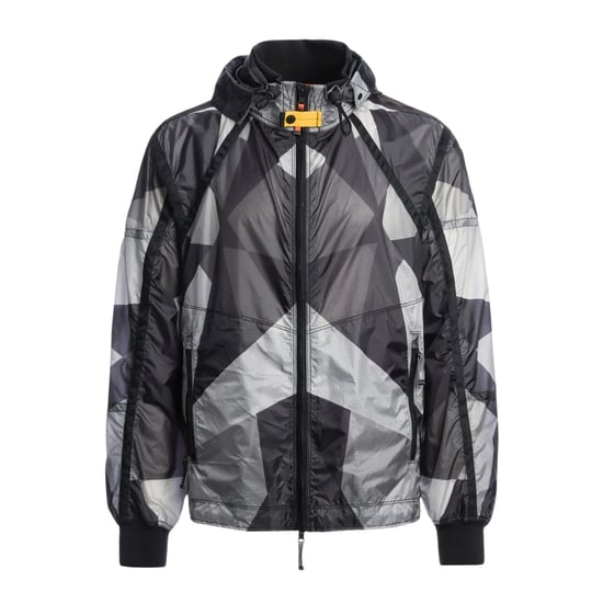 Parajumpers Edge Pr - Schwarze Jacke Mit Skydrift-print - Image 1