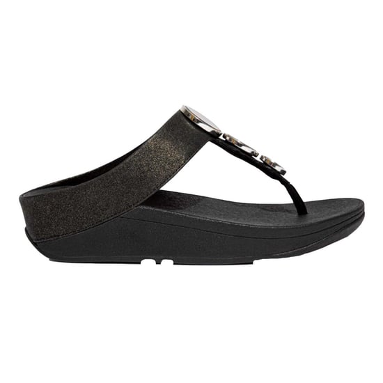 Fit Flop - "Halo" Schimmer Sandalen für Damen, Zehentrenner (Schwarz) - Image 2