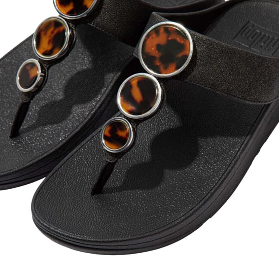 Fit Flop - "Halo" Schimmer Sandalen für Damen, Zehentrenner (Schwarz) - Image 5