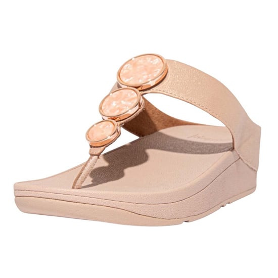 Fit Flop - "Halo" Schimmer Sandalen für Damen, Zehentrenner (Beige) - Image 2