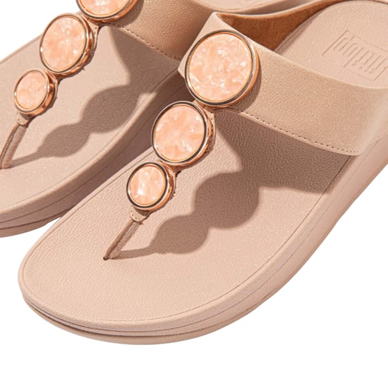 Fit Flop - "Halo" Schimmer Sandalen für Damen, Zehentrenner (Beige) - Image 5