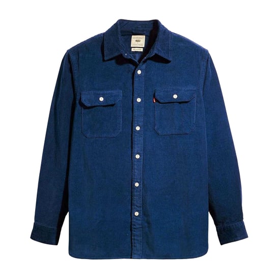 Levis - "Jackson Worker" Hemdjacke gerippt für Herren (Dunkelblau) - Image 1