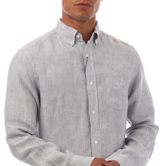 Gant - Hemd für Herren Leinen Regulär (Weiß) - Image 3