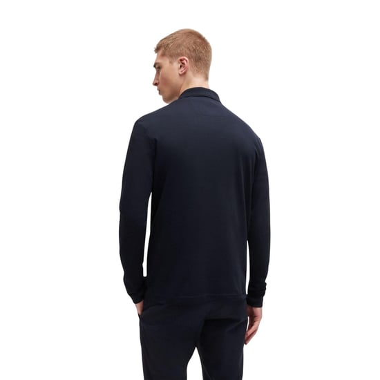 Boss - "Pirol" Poloshirt für Herren Langärmlig (Dunkelblau) - Image 2