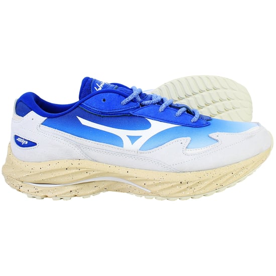 Mizuno x Hiroshi Nagai Wave Rider Beta Herren Blau Sneakers - Image 4
