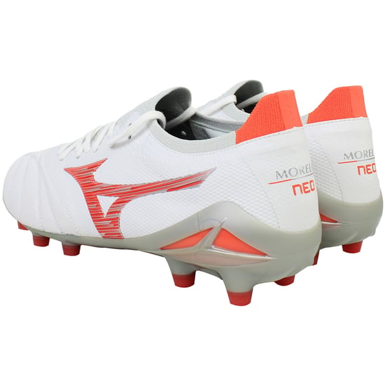 Mizuno Morelia Neo IV Beta Japan FG Herren Fußballschuhe Weiß - Image 3