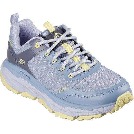 Skechers D'Lux Journey Marigold synthetische Damen Wanderstiefel in Blau/Gelb - Image 1