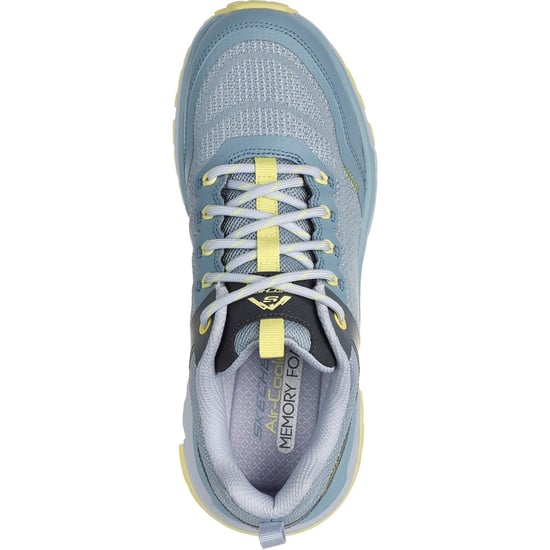 Skechers D'Lux Journey Marigold synthetische Damen Wanderstiefel in Blau/Gelb - Image 3