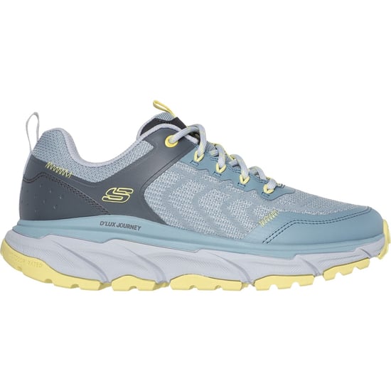 Skechers D'Lux Journey Marigold synthetische Damen Wanderstiefel in Blau/Gelb - Image 5