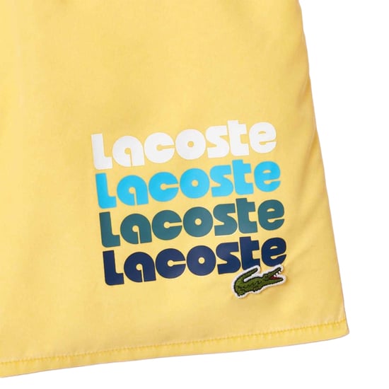 Lacoste - Badehose Midi-Länge für Herren (Gelb) - Image 4