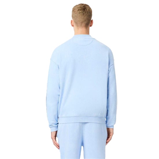 Lacoste - Gewaschen Sweatshirt für Herren/Damen Unisex Fleece Lose (Hellblau) - Image 2