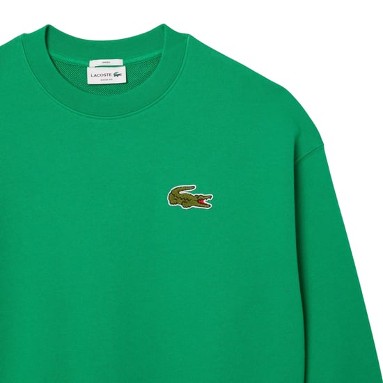 Lacoste - "Accent" Sweatshirt für Herren/Damen Unisex Fleece lose Passform (Grün) - Image 3