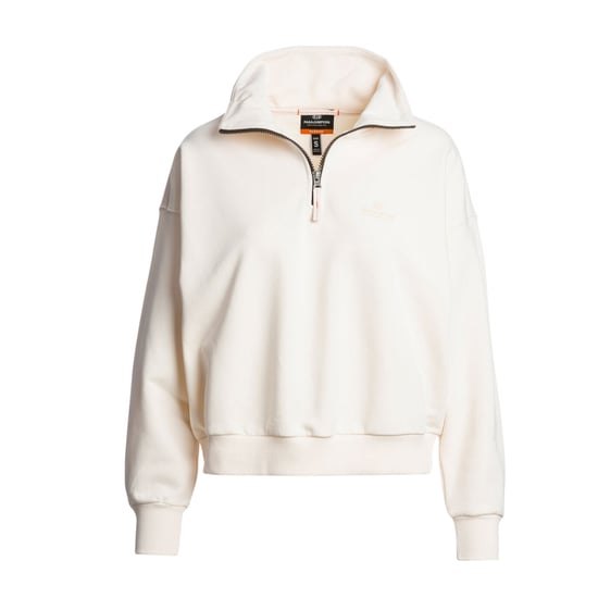 Parajumpers - Sweatshirt „zendaya Moonbeam" In Weiß Mit Halbem Reißverschluss - Image 1