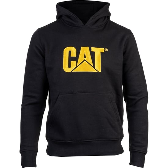 Caterpillar Marken Baumwolle Herren schwarzer Kapuzenpullover - Image 3