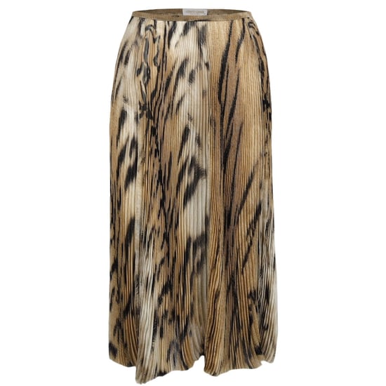 Roberto Cavalli – Faltenrock aus Chiffon-Tüll mit Leopardenmuster – 2000er - Image 1