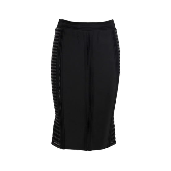 Roberto Cavalli – Stretchiger Midirock mit gefütterten Details – 10er - Image 1