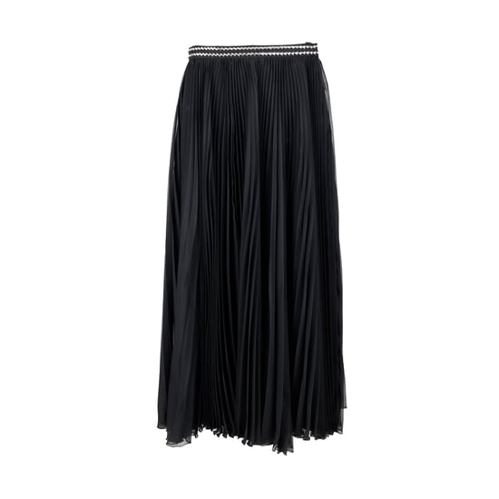Prada – Faltenrock mit Steinverzierung – 10er - Image 1