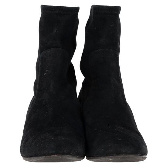 Ferragamo – Catania – Stretch-Stiefeletten aus schwarzem Wildleder - Image 2