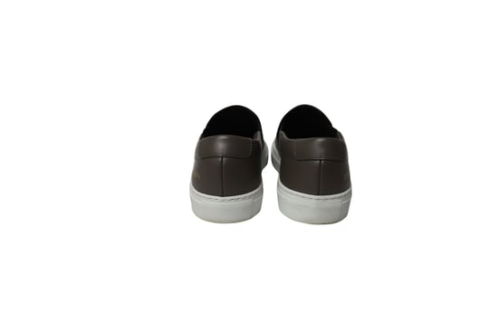 Common Projects – Tournament – Slip-On-Sneaker aus grauem Leder - Image 4
