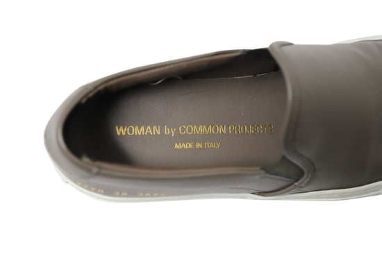 Common Projects – Tournament – Slip-On-Sneaker aus grauem Leder - Image 6