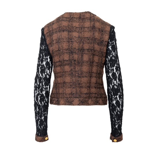 Chanel-Jacke aus Tweed und Spitze – 90er - Image 3