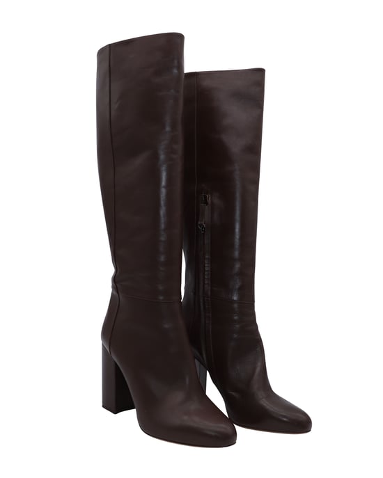Tabitha Simmons Sophie Kniehohe Stiefel aus braunem Kalbsleder - Image 4