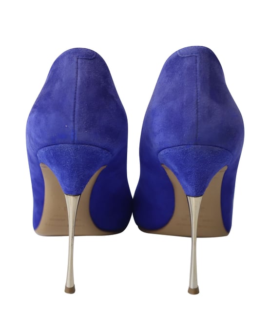 Nicholas Kirkwood Pumps mit spitzer Zehenpartie aus blauem Wildleder - Image 4