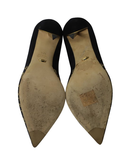 Sergio Rossi – Pumps mit Animalprint und eingebettetem Kristall in mehrfarbigem Kristall - Image 5