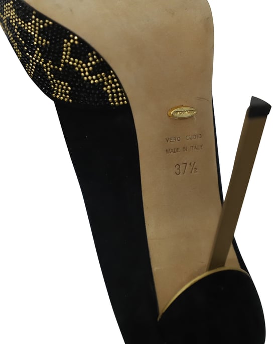Sergio Rossi – Pumps mit Animalprint und eingebettetem Kristall in mehrfarbigem Kristall - Image 6