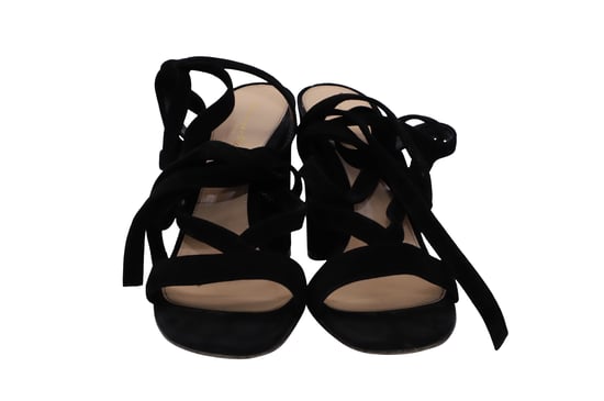 Gianvito Rossi „Netley Mews“ Sandalen mit Absatz aus schwarzem Wildleder - Image 3