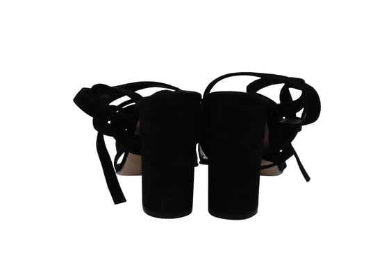 Gianvito Rossi „Netley Mews“ Sandalen mit Absatz aus schwarzem Wildleder - Image 4