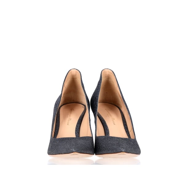 Gianvito Rossi Ellipsis 85 Pumps in Marineblau-Glitzer - Image 2