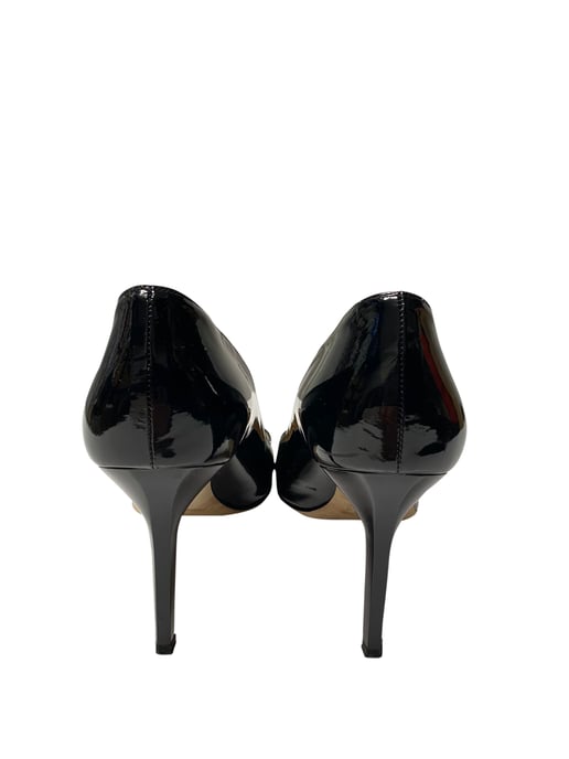 Jimmy Choo Pumps mit doppelter Schnalle aus schwarzem Lackleder - Image 4