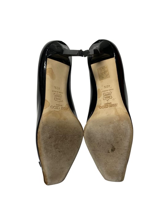 Jimmy Choo Pumps mit doppelter Schnalle aus schwarzem Lackleder - Image 5