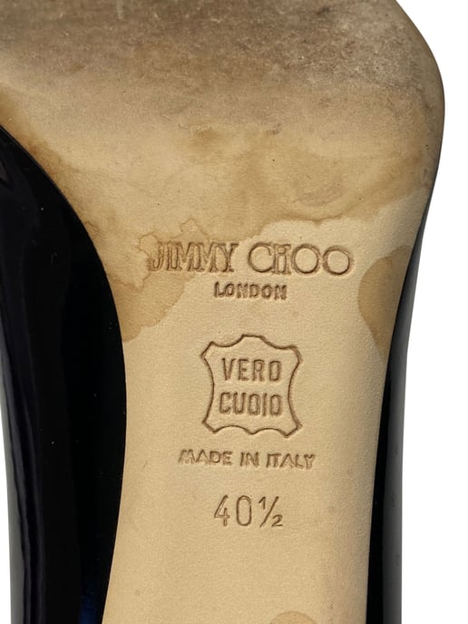 Jimmy Choo Pumps mit doppelter Schnalle aus schwarzem Lackleder - Image 6