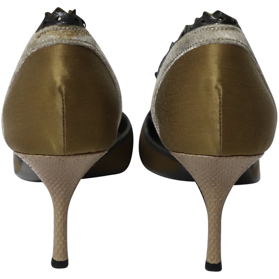 Bottega Veneta Pumps mit Schlangenhautprägung aus mehrfarbigem Leder - Image 4