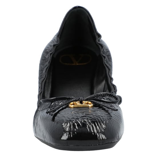 Valentino Garavani VLogo Signature geraffte Slip-On-Ballerina - Image 5