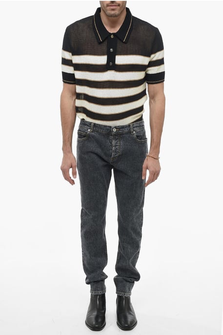 Slim Fit Jeans 15 cm in Grau - Image 4