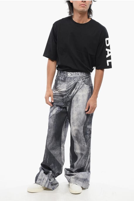 Loose Fit Jeans mit Statuen-Print 38cm in Blau, Grigio - Image 3