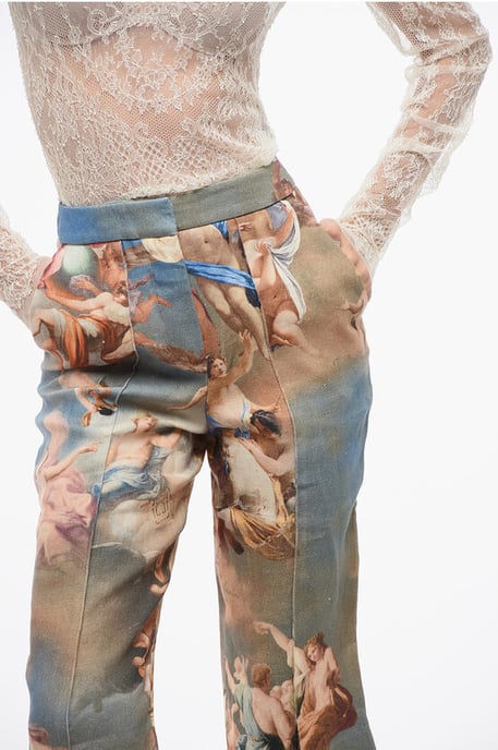 Gemusterte Bermudashorts aus Leinen in Mehrfarbig - Image 3