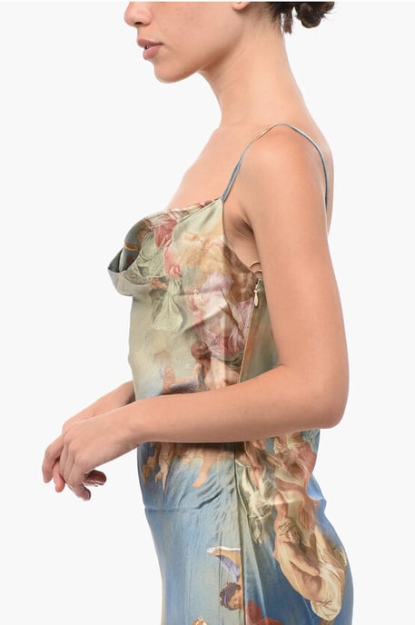 Gemustertes Satin-Minikleid in Mehrfarbig - Image 3