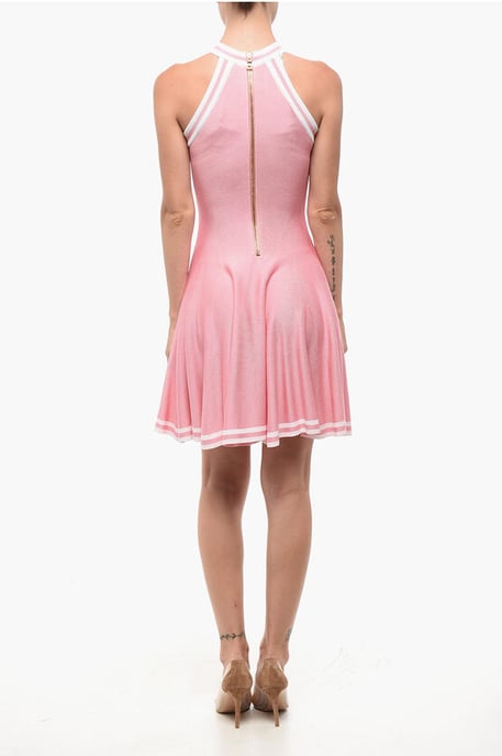 Ärmelloses ausgestelltes Skaterkleid in Pink - Image 2