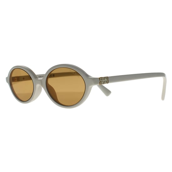 Miu Miu MU04ZS 14240D weiß-orange mit silbernem Innenspiegel Sonnenbrille - Image 2