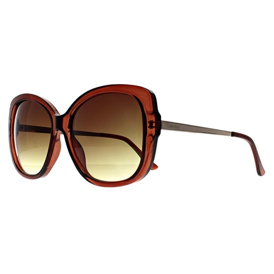 Calvin Klein CK22548S 210 transparente Sonnenbrille mit braunem Farbverlauf - Image 2