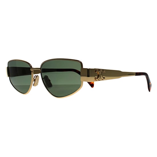 Celine Metal Triomphe CL40293U 30N glÃ¤nzend endura gold grÃ¼n Sonnenbrille - Image 2