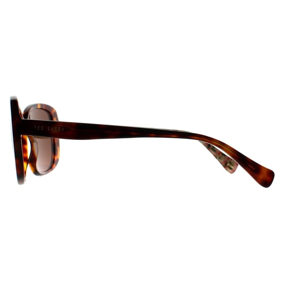 Ted Baker TB1740 Penelope 100 Schildpatt Sonnenbrille mit Blumenmuster braun - Image 3