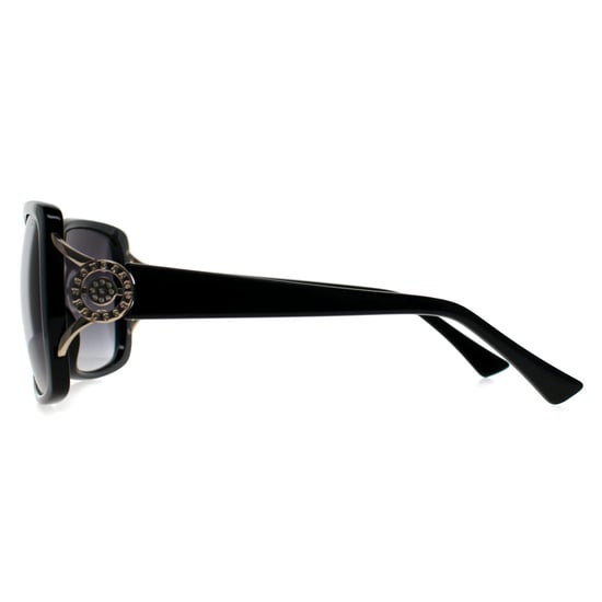 Guess GF6065 01B glänzende schwarz-graue Sonnenbrille mit Farbverlauf - Image 3